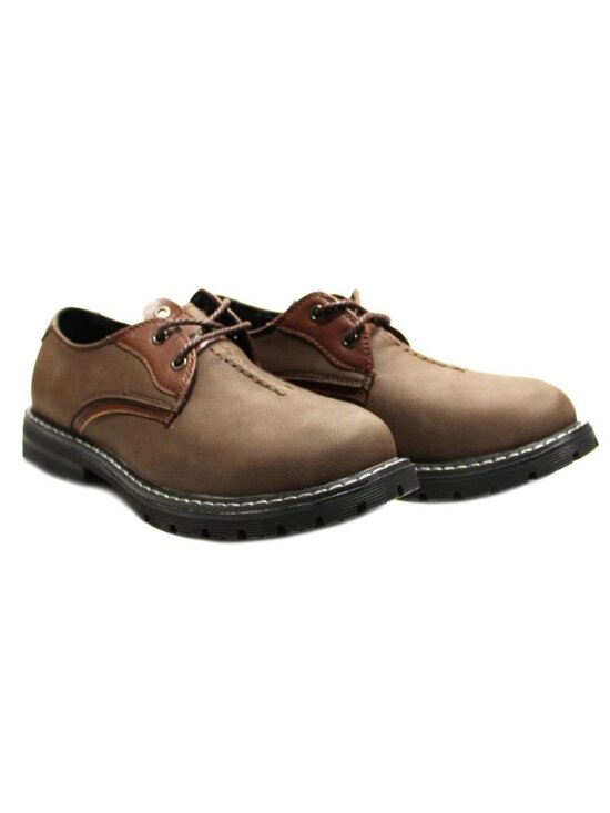 Men\'s Suede Leather Shoes Lace Up Casual Oxford Shoes Dark Brown Size 8 main image 6
